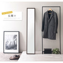 スタンドミラー〔幅27cm〕 姿見鏡 全身鏡 スタンドミラー 全身 150 ミラー 鏡 おしゃれ 折りたたみ式 幅27cm スタンド スリム 自立 飛散防止 木製フレーム 玄関 リビング ぼん家具