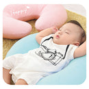 カバーが洗える大きいクッション 授乳クッション  授乳枕 抱き枕 クッション u字 円座 赤ちゃん 頭 ガード 産後 ベビー マタニティ お祝い タオル生地 円形 丸形 洗える カバー おしゃれ ミルク ぼん家具