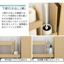 トイレラック トイレ収納 トイレラック スリム キャスター付き ペーパーストッカー 収納 木製 サニタリー収納 引き出し 飾り棚 おしゃれ コンパクト 隙間収納 ぼん家具