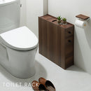 トイレラック トイレ収納 トイレラック スリム キャスター付き ペーパーストッカー 収納 木製 サニタリー収納 引き出し 飾り棚 おしゃれ コンパクト 隙間収納 ぼん家具