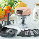 マルチハンディチョッパー フードプロセッサー スライサー 手動 みじん切り チョッパー フードカッター ミキサー 便利グッズ キッチン 大きめ トフィー LADONNA Toffy Toffy