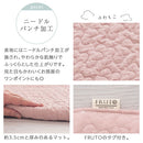 マルチマット〔丸型直径100cm〕 プレイマット ベビーマット 赤ちゃん 厚手 おしゃれ 丸型 サニーマット お昼寝 ベビー 洗える ラグ キルト生地 直径100 肌に優しい 床暖房対応 FRUTO