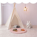 マルチマット〔丸型直径100cm〕 プレイマット ベビーマット 赤ちゃん 厚手 おしゃれ 丸型 サニーマット お昼寝 ベビー 洗える ラグ キルト生地 直径100 肌に優しい 床暖房対応 FRUTO