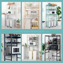 伸縮ゴミ箱上ラック ゴミ箱上ラック 伸縮式 3段 可動棚 レンジ台 キッチン 収納 ハイタイプ スチール ぼん家具