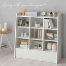 引き出し付きオープンラック 本棚 引き出し付き ブックシェルフ おしゃれ 大容量 ディスプレイラック 幅90 オープンラック 木製 可動棚 ロータイプ キッチン収納 リビング カウンター下 ぼん家具