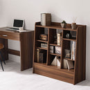 引き出し付きオープンラック 本棚 引き出し付き ブックシェルフ おしゃれ 大容量 ディスプレイラック 幅90 オープンラック 木製 可動棚 ロータイプ キッチン収納 リビング カウンター下 ぼん家具