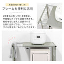 伸縮ゴミ箱上ラック レンジ台 キッチンラック ゴミ箱上 トースターラック 食器棚 おしゃれ 伸縮 スリム 高さ85cm 幅50 奥行40 ロータイプ 1段 スチール ワイド シンプル ぼん家具