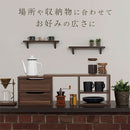 伸縮カウンター上ラック キッチンラック キッチン 収納 カウンター上 引き出し 調味料 ラック スリム 両面 調味料ラック 伸縮 木 木製 キッチンカウンター おしゃれ 収納 対面 ぼん家具