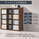 スライド本棚〔幅90cm〕 本棚 スライド 4段 可動棚  前後 2列 木目調 ラック コミック 漫画 大容量 収納棚 ぼん家具