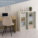 スライド本棚〔幅90cm〕 本棚 スライド 4段 可動棚  前後 2列 木目調 ラック コミック 漫画 大容量 収納棚 ぼん家具