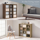 スライド本棚〔幅90cm〕 本棚 スライド 4段 可動棚  前後 2列 木目調 ラック コミック 漫画 大容量 収納棚 ぼん家具