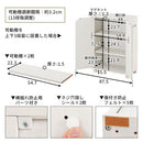 キャスター付き収納ラック 本棚 扉付き キャスター付き 3段 可動棚 ラック 収納棚 コミック A4 木目調 ぼん家具