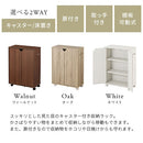 キャスター付き収納ラック 本棚 扉付き キャスター付き 3段 可動棚 ラック 収納棚 コミック A4 木目調 ぼん家具