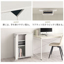 キャスター付き収納ラック 本棚 扉付き キャスター付き 3段 可動棚 ラック 収納棚 コミック A4 木目調 ぼん家具