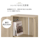 キャスター付き収納ラック 本棚 扉付き キャスター付き 3段 可動棚 ラック 収納棚 コミック A4 木目調 ぼん家具