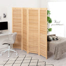 和風衝立〔4連タイプ〕 パーテーション おしゃれ パーティション 間仕切り 自立 4連 ブラインド 折りたたみ 持ち運び 衝立 木製 スリム 目隠し リビング 北欧 モダン ぼん家具