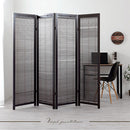 和風衝立〔4連タイプ〕 パーテーション おしゃれ パーティション 間仕切り 自立 4連 ブラインド 折りたたみ 持ち運び 衝立 木製 スリム 目隠し リビング 北欧 モダン ぼん家具