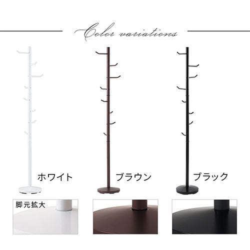 ぼん家具 スリムコートハンガー おしゃれ 収納家具 衣類収納 ポール