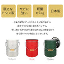 バケツ型米びつ〔5kgタイプ〕 米びつ 5kg 日本製 計量カップ付き 密閉 軽量 錆びに強い 防虫 頑丈 湿気 酸化防止 トタン製 米 OBAKETSU（オバケツ）