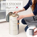 バケツ型米びつ〔10kgタイプ〕 米びつ 10kg 日本製 計量カップ付き 密閉 軽量 錆びに強い 防虫 頑丈 湿気 酸化防止 トタン製 米 OBAKETSU（オバケツ）