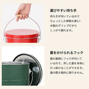 バケツ型米びつ〔10kgタイプ〕 米びつ 10kg 日本製 計量カップ付き 密閉 軽量 錆びに強い 防虫 頑丈 湿気 酸化防止 トタン製 米 OBAKETSU（オバケツ）