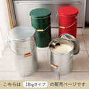 バケツ型米びつ〔10kgタイプ〕 米びつ 10kg 日本製 計量カップ付き 密閉 軽量 錆びに強い 防虫 頑丈 湿気 酸化防止 トタン製 米 OBAKETSU（オバケツ）