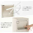 木製ダストボックス 45L ゴミ箱 45リットル 45L ダストボックス ごみ箱 スリム おしゃれ フタ付き キャスター 木製 大容量 キッチン 台所 リビング 幅25 縦型 スイング 密閉 ぼん家具