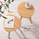 サイドテーブル サイドテーブル ベッドサイドテーブル 木製 約 高さ60cm 天板 幅40cm 円形 丸テーブル スリム コンパクト ウッド 机 ナイトテーブル ソファテーブル 北欧 サブ ぼん家具