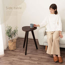 サイドテーブル サイドテーブル ベッドサイドテーブル 木製 約 高さ60cm 天板 幅40cm 円形 丸テーブル スリム コンパクト ウッド 机 ナイトテーブル ソファテーブル 北欧 サブ ぼん家具