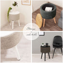 収納テーブル サイドテーブル ベッドサイドテーブル テーブル ナイトテーブル おしゃれ 北欧 スリム 円形 丸 収納 ソファテーブル 高さ50 幅35  コンパクト ウッド 机 ぼん家具