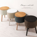 収納テーブル サイドテーブル ベッドサイドテーブル テーブル ナイトテーブル おしゃれ 北欧 スリム 円形 丸 収納 ソファテーブル 高さ50 幅35  コンパクト ウッド 机 ぼん家具