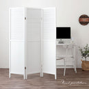 ルーバーパーテーション〔3連〕 パーテーション 3連 衝立 高さ160 幅120 部屋 仕切り 間仕切り 遮光 木製 和風 折りたたみ 自立 テレワーク リビング オフィス ぼん家具