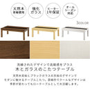 モダンこたつ〔105×60cm〕 こたつ コタツ 炬燵 テーブル 本体 長方形 105×60 デザインこたつ 天板 木製 ガラス リビング 北欧 おしゃれ ぼん家具