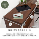 コンセント付FAX台 キャビネット 電話台 扉付き 引き出し コンセント ルーター 収納棚 リビング 木目調 ぼん家具