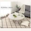 天然木・折れ脚こたつ〔円形直径100cm〕 こたつ コタツ 炬燵 テーブル 本体 円卓 丸型 折れ脚 カジュアルこたつ 和室 リビング 北欧 おしゃれ ぼん家具