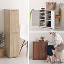 スリムシューズボックス〔2個セット〕 下駄箱 おしゃれ 靴箱 スリム シューズボックス 扉付き 幅30 玄関 靴 ブーツ 収納 隙間収納 玄関収納 木製 脚付き シューズラック 2個 10段 ぼん家具