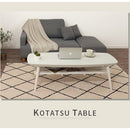 木製棚付きこたつ〔120×50cm〕 こたつ こたつテーブル 長方形 120×50cm 折れ脚こたつ 折りたたみ 棚付き 収納 省スペース おしゃれ リビング 一人用 ぼん家具