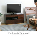 [ 幅90cm ] 桐製テレビ台 テレビ台 木製 桐製 ローボード 収納 大容量 テレビボード 引き出し 8杯 32型対応 薄型 テレビ下 収納 奥行32 幅90cm 高44cm 和風モダン ぼん家具