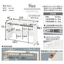 パソコンデスク パソコンデスク pcデスク ワークデスク 収納 おしゃれ 学習机 勉強机 木製 薄型 スリム コンセント 棚付き 約 幅110 奥行45 高さ70 タップ収納 ぼん家具