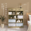 引き出し付き木製ラック 本棚 引き出し付き ラック 4段 可動棚  収納棚 木目調 コミック 大容量 コンパクト ぼん家具