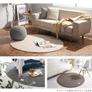 キルトラグ〔丸型直径185cm〕 ラグマット ラグ カーペット 丸形 185 洗える おしゃれ 北欧 円形 ふわふわ キルト 滑り止め 床暖房 ブラウン アイボリー グレー ネイビー FRUTO FRUTO
