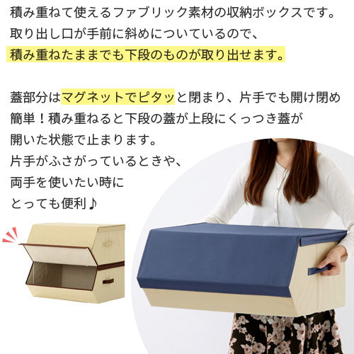 ファブリック収納ボックス〔大〕