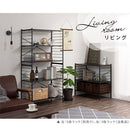 ユニットラック〔3段ラック本体〕 オープンラック 3段 可動棚 シェルフ 収納棚 木製 スチール リビング 北欧 ぼん家具