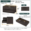 ユニットラック〔追加キャビネット〕 キャビネット 追加用 ユニットラック 本体別売 チェスト 木製 ガラス フラップ 扉 引き出し ラック 扉付き コード穴 シェルフ スチールラック ぼん家具