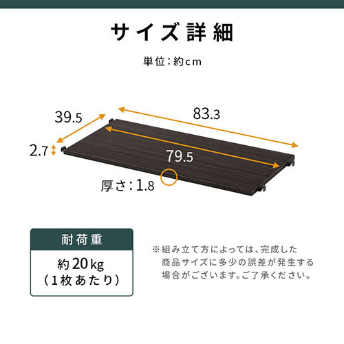 ユニットラック〔棚板2枚セット〕