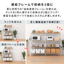 ユニットラック〔追加棚板2枚セット〕 棚 2枚セット 本体別売り 当店 ユニットラック 専用 5段 4段 3段 対応 可動棚 たな 連結 橋渡し シェルフ ラック 木製 板 増設 拡張 ブリッジシェルフ ぼん家具