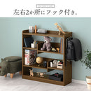 デザインシェルフ 収納棚  棚 オープンラック 本棚 木製 収納 おしゃれ 木製ラック 奥行30cm 幅90 A4 ディスプレイシェルフ 省スペース 薄型 北欧 モダン ぼん家具