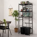 SOLOW　ペダルオープンツイン20L〔2個セット〕 ゴミ箱 20リットル 20L ごみ箱 ダストボックス 2個セット ペダル式 キャスター付き キッチン 蓋 フタ付き 両開き 袋止め 抗菌加工 リス ぼん家具