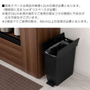 SOLOW　ペダルオープンツイン35L〔2個セット〕 ゴミ箱 35リットル 35L ごみ箱 ダストボックス 2個セット ペダル式 スリム キャスター付き 蓋 フタ付き キッチン 両開き 袋止め 抗菌加工 リス ぼん家具