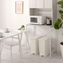 SOLOW　ペダルオープンツイン35L〔2個セット〕 ゴミ箱 35リットル 35L ごみ箱 ダストボックス 2個セット ペダル式 スリム キャスター付き 蓋 フタ付き キッチン 両開き 袋止め 抗菌加工 リス ぼん家具